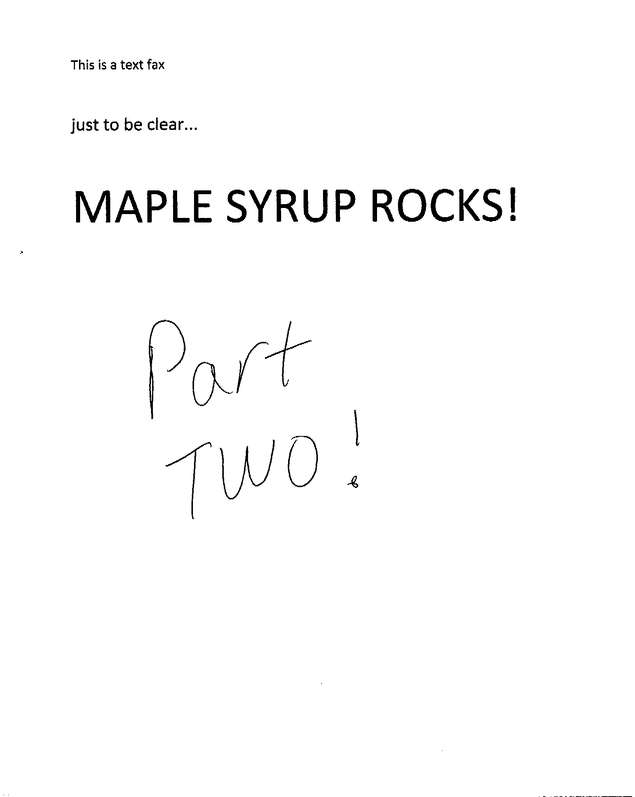 Fax page