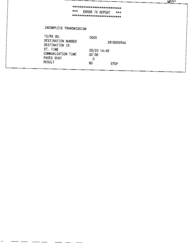 Fax page