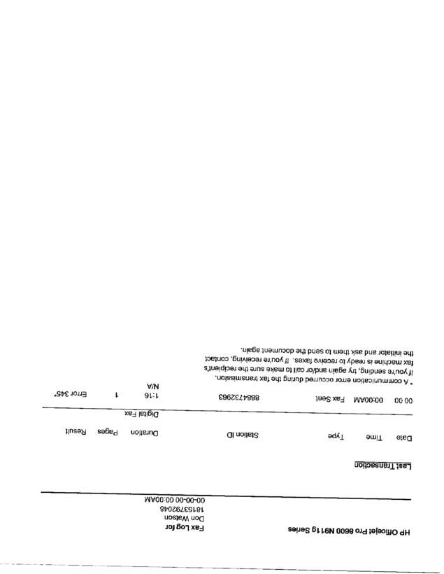 Fax page
