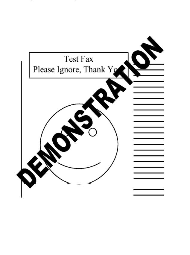 Fax page
