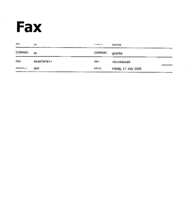 fax page