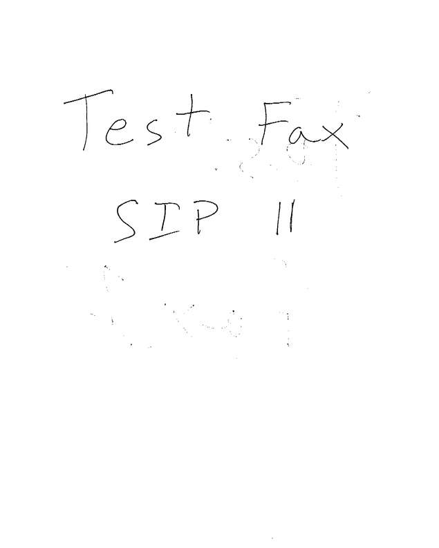 Fax page