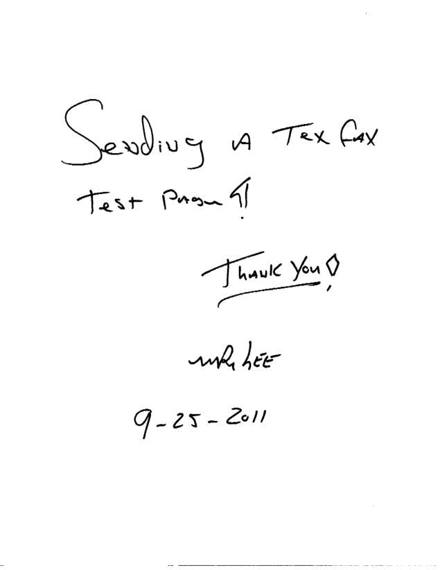Fax page