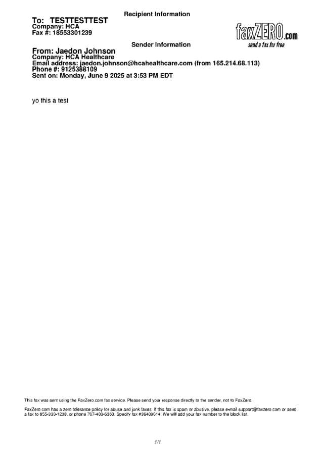fax page