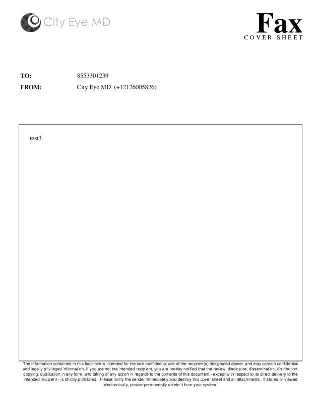 Fax page