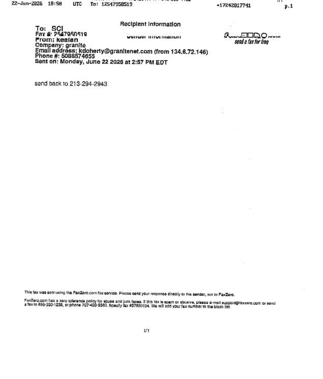 fax page