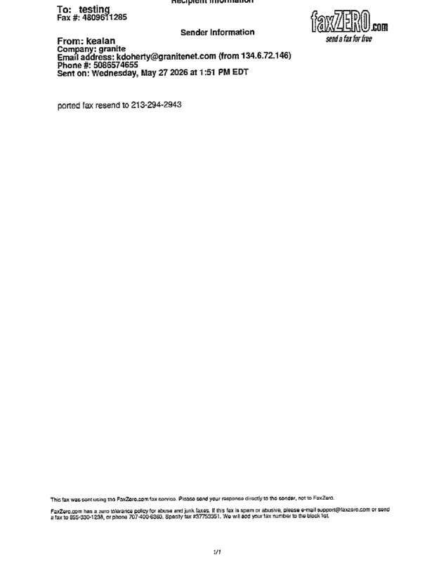 fax page