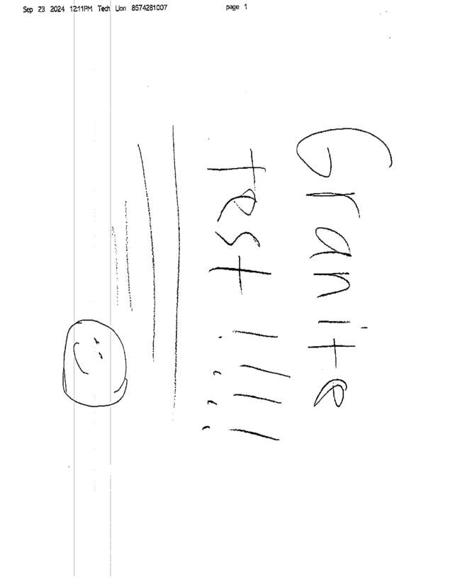 Fax page