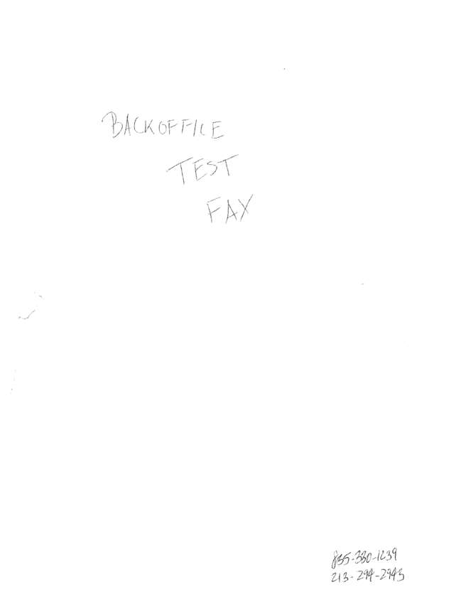 Fax page