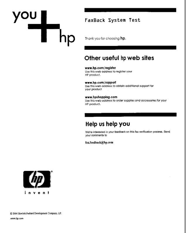 Fax page