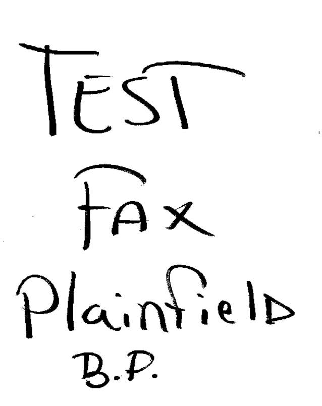 Fax page