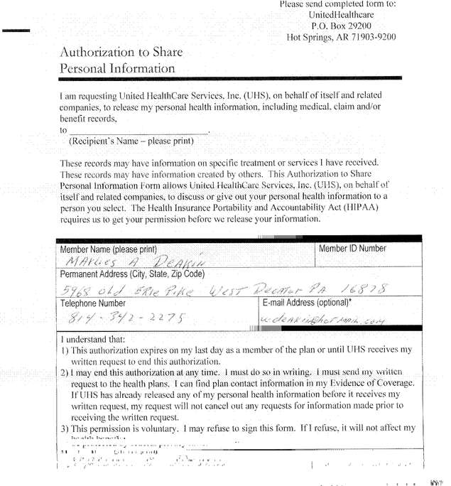 Fax page