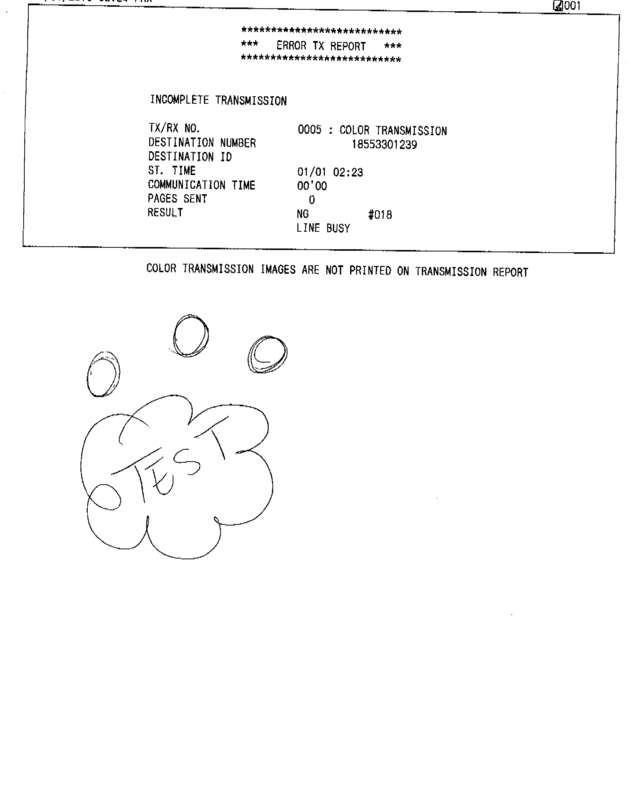 Fax page