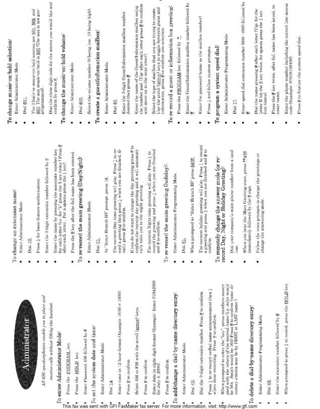 Fax page