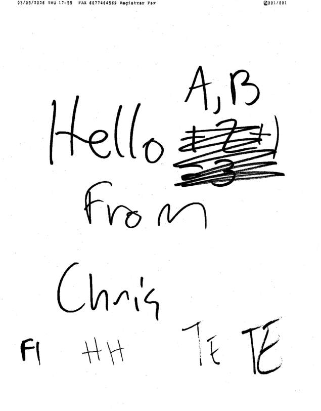 Fax page