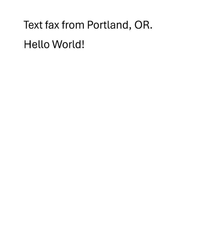 fax page