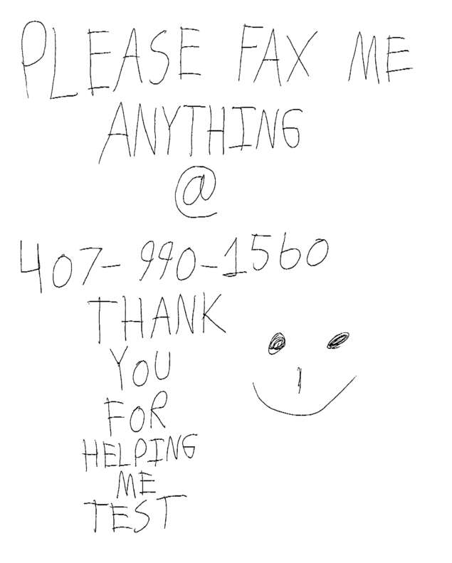 Fax page