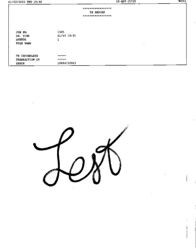 Fax page