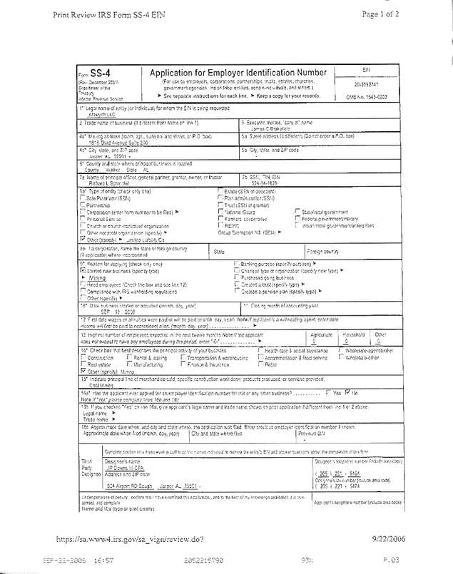 Fax page