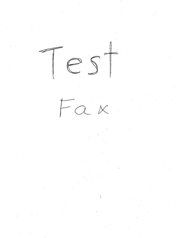 Fax page