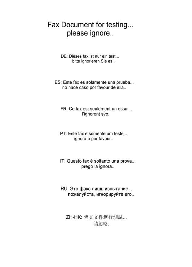fax page