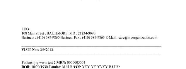 Fax page