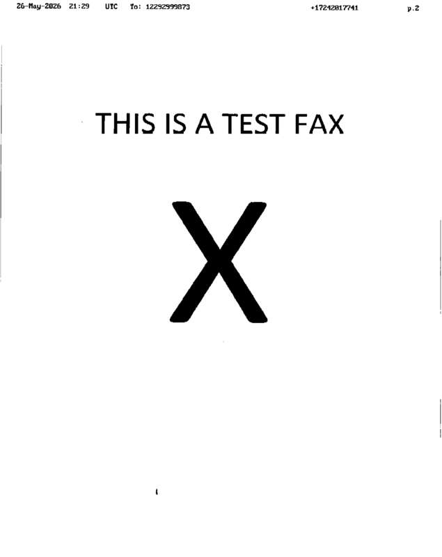 fax page