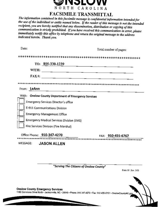 Fax page