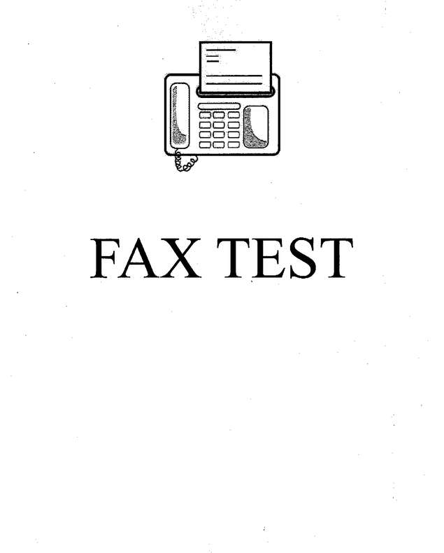 Fax page