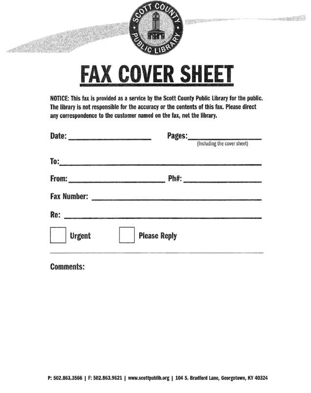 Fax page