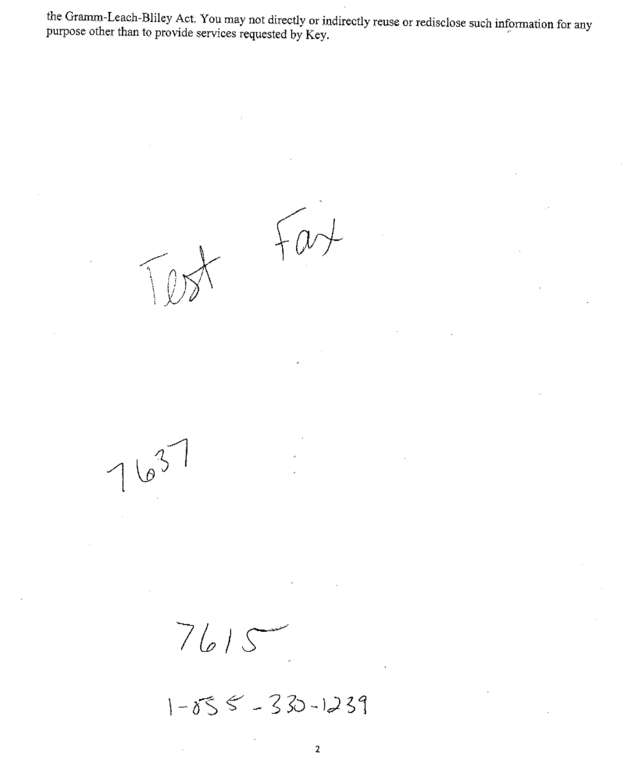 Fax page
