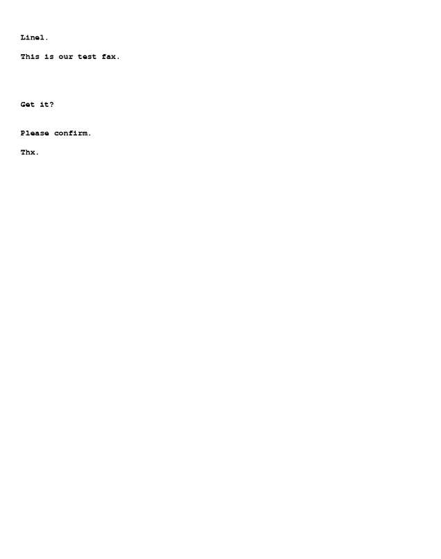 Fax page