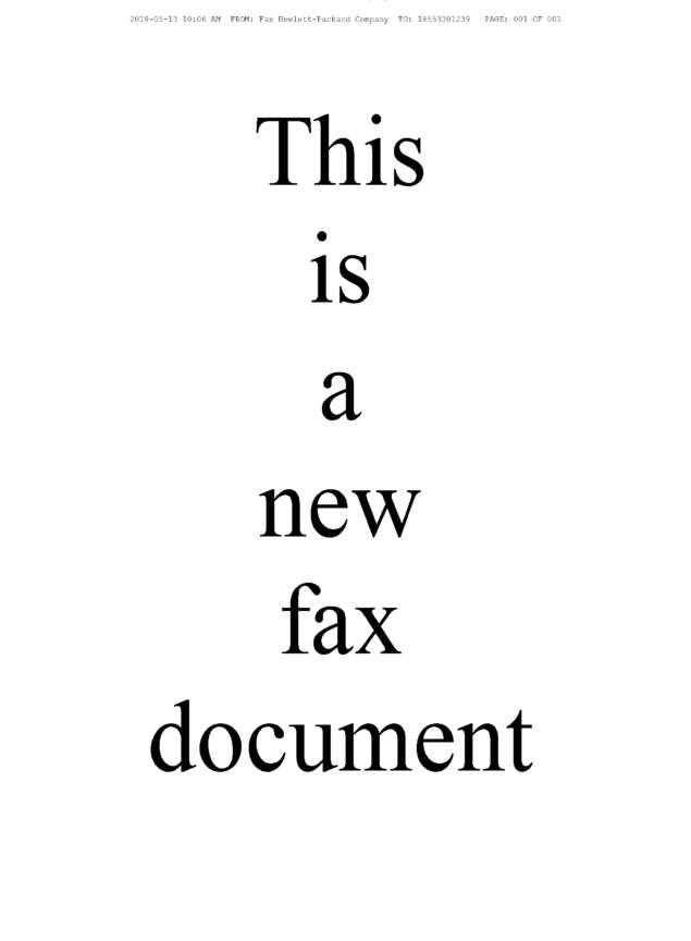 fax page