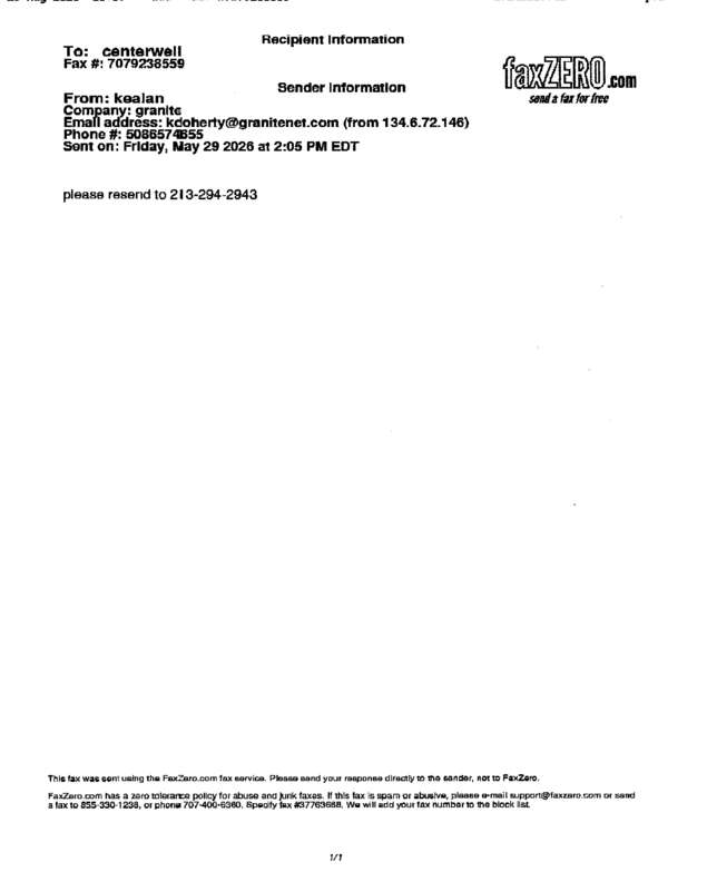 fax page