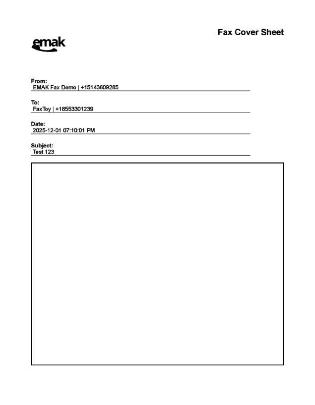 fax page