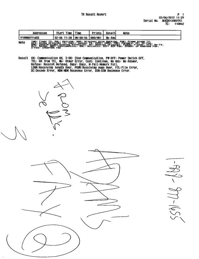 Fax page