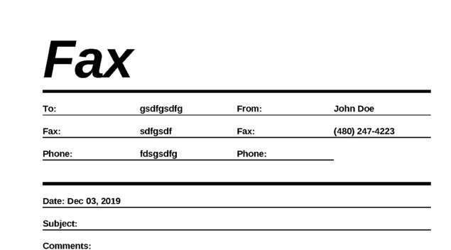 fax page