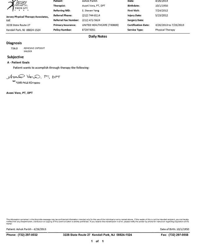 Fax page