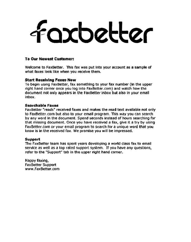 fax page