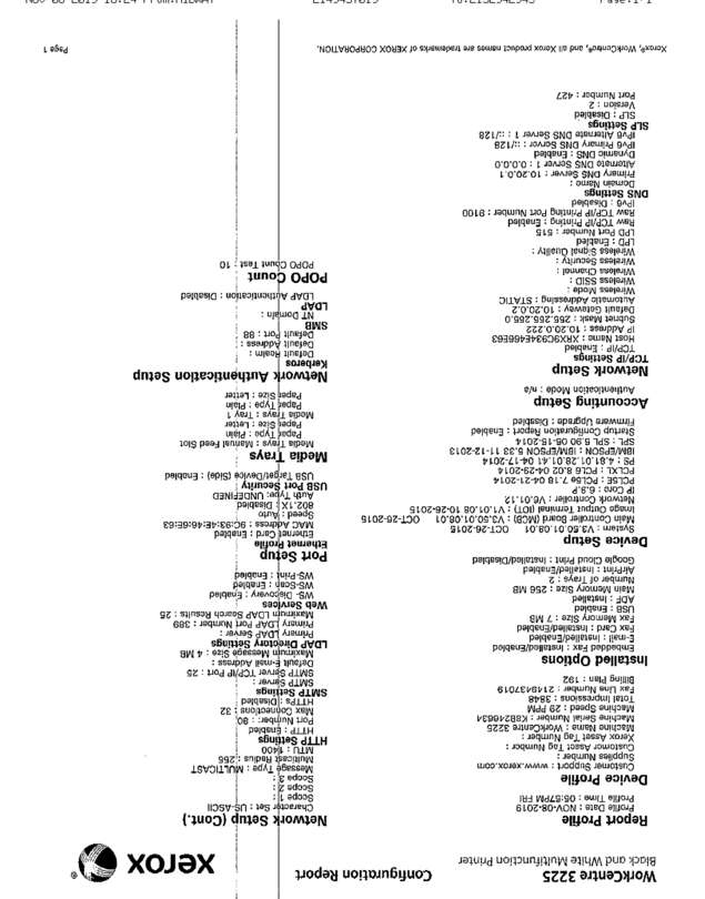 Fax page
