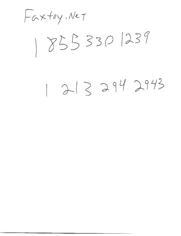Fax page