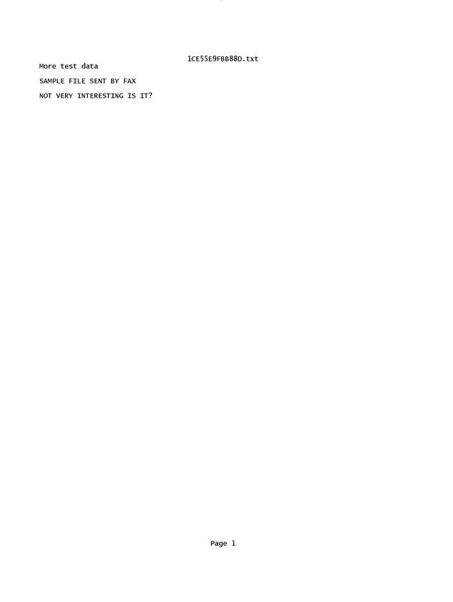 Fax page
