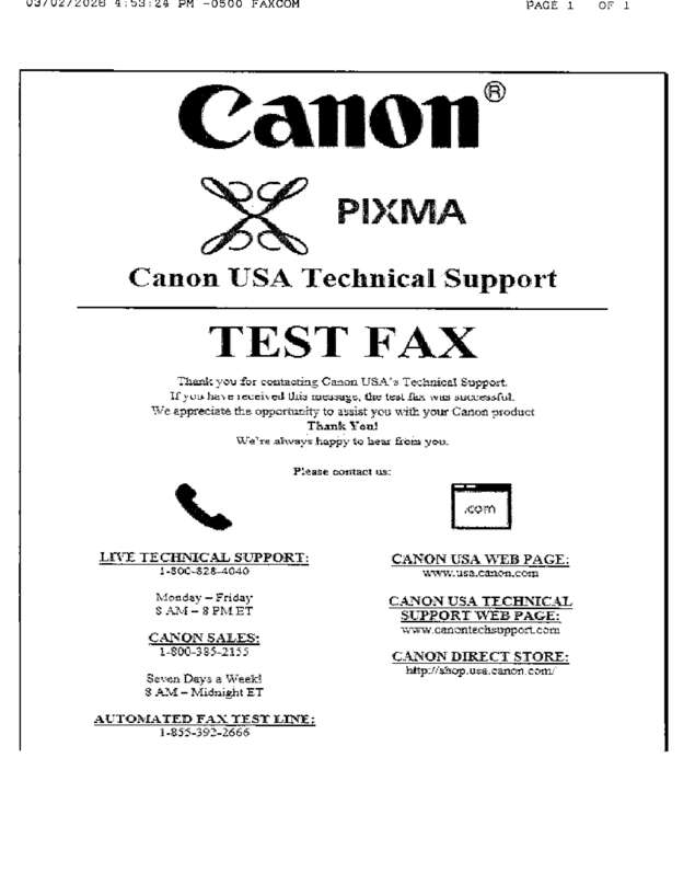 fax page