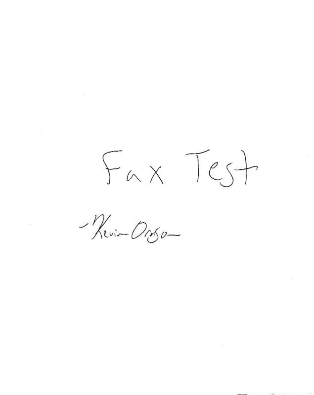 Fax page