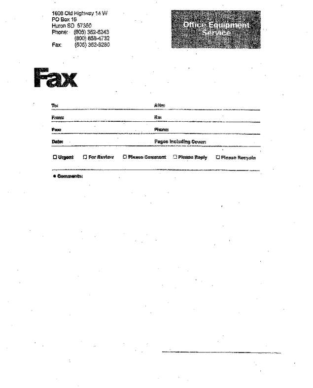 Fax page