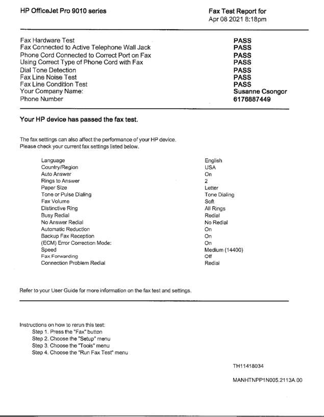 fax page