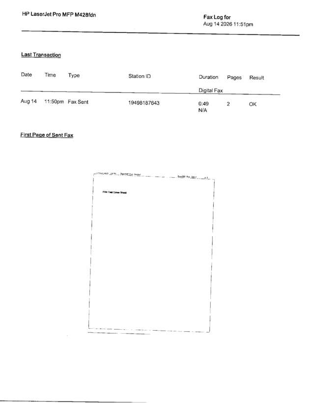fax page