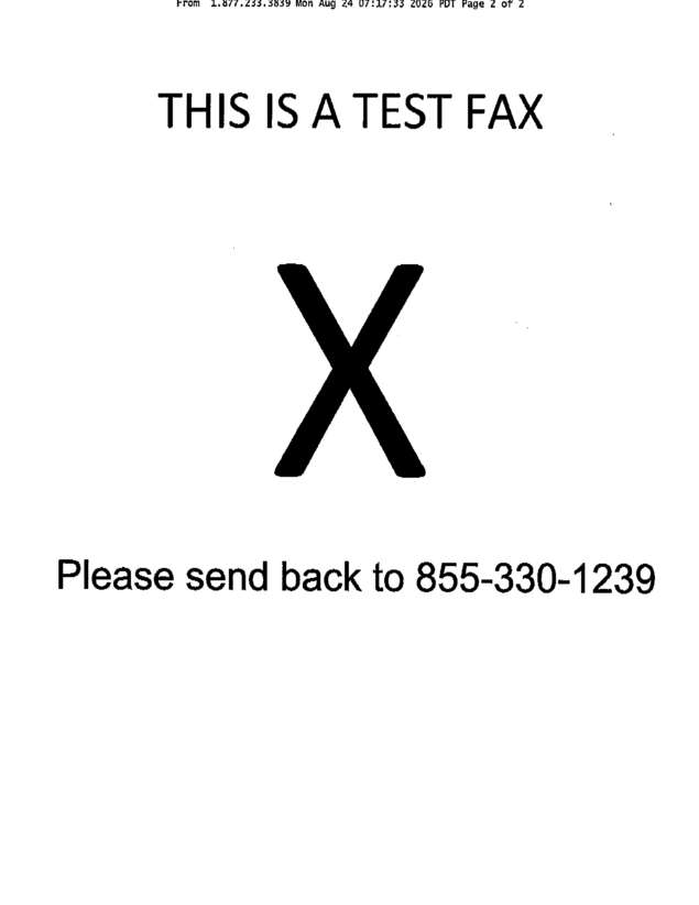 fax page