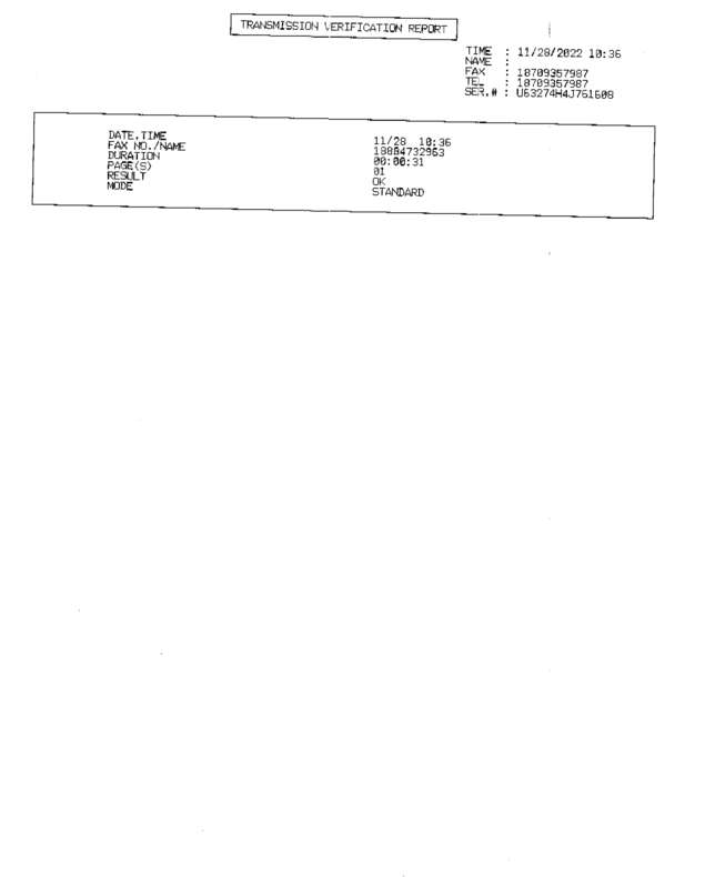 Fax page