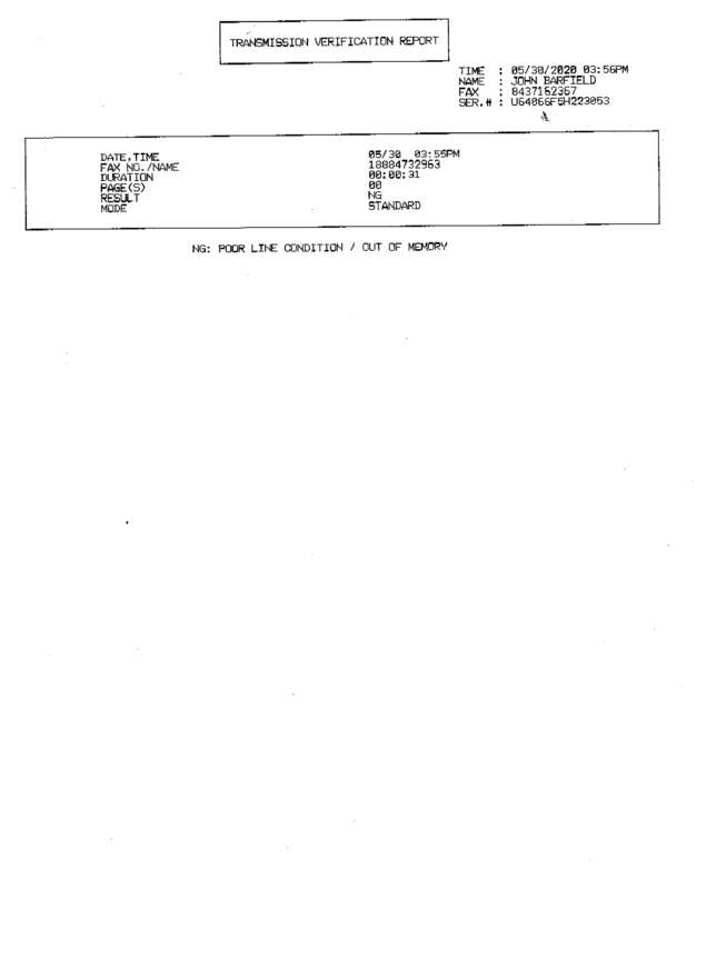 Fax page